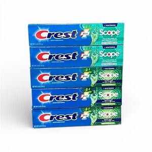 Crest Plus Scope Mint Whitening Toothpaste Pack